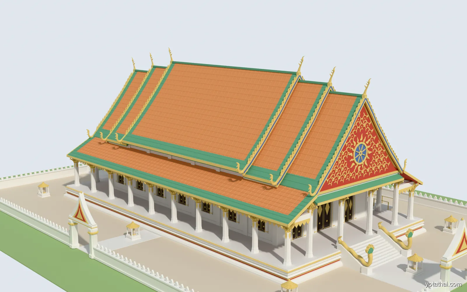 อุโบสถทรงไทยประเพณี